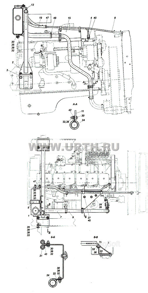 4308-1311005-30 Установка расширительного бачка